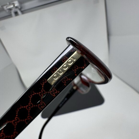 GUCCI Eyeglasses GG 3568 WH3 Optyl Italy Merlot Red Black Frame 53-14-140